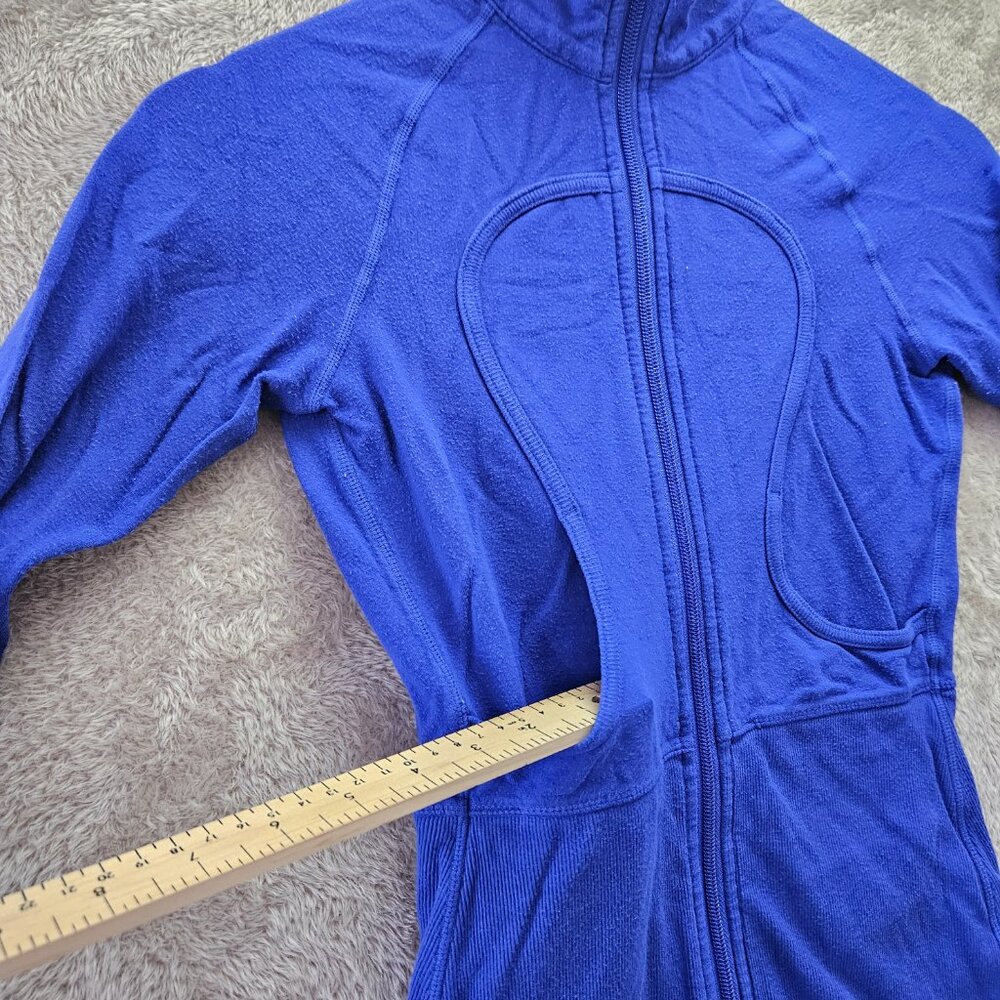 Lululemon Full Zip Sweater Thumb Holes Activewear Sweatshirt Women's Size 2 - Picture 6 of 7